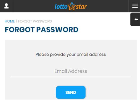 lottostar login password|Forgot Password .